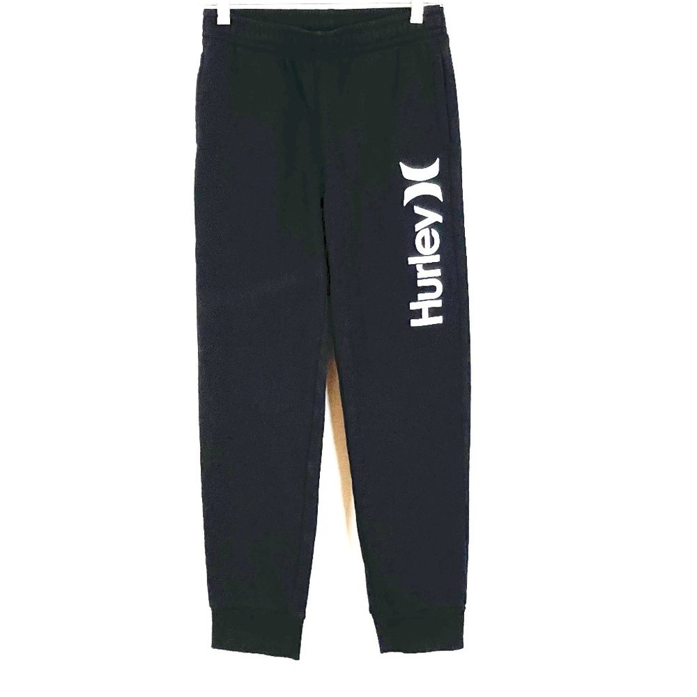 Hurley Boys Black Pull On Joggers Size 14/16